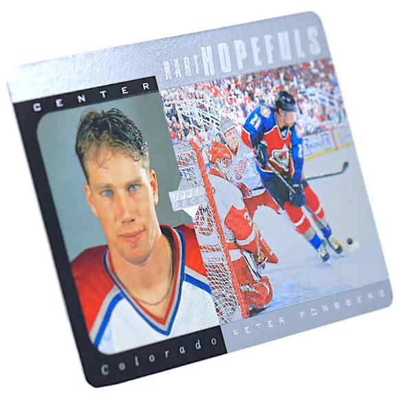 1996 Upper Deck Hart Hopefuls Silver #HH7 Peter Forsberg /1000 PSA 6 Avalanche - Picture 4 of 4
